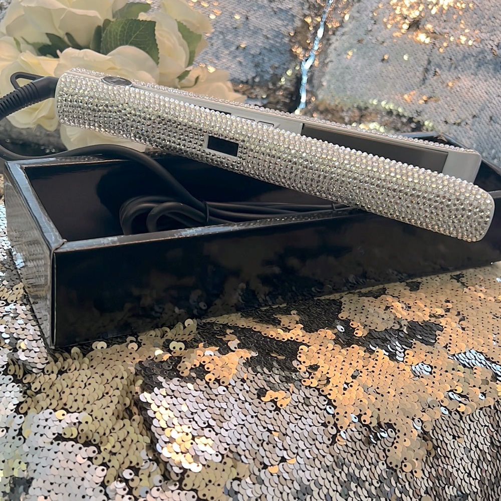 Silver Bling Flat Iron- Never Been Used